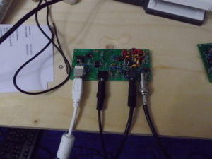 Illustration 1 – Le kit de réception en cours de test